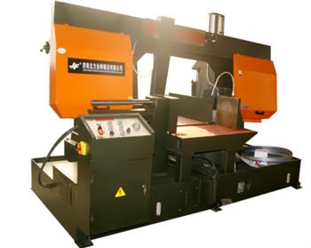 金萬鋒旋轉角度帶鋸床，多角度快速切割