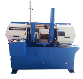 雙立柱臥式帶鋸床，結構穩定、操作安全